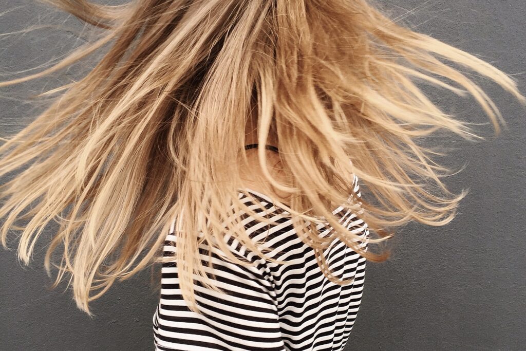 Women’s Silky Hair Flying